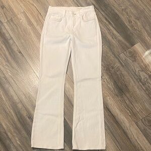 rag & bone Women's White Flare Jeans